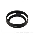 Black Silver Metal DSLR Camera Lens Hood